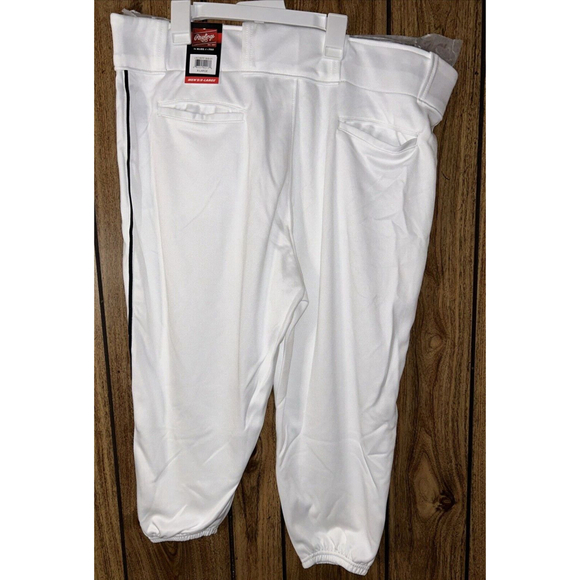 Rawlings Other - Rawlings NWT Launch Knicker Piped Pant LNCHKPP - WH/BK - XL Brand New!